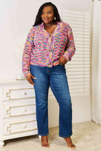 Load image into Gallery viewer, Woven Right V-Neck Long Sleeve Cardigan