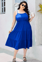 Load image into Gallery viewer, Plus Size Spaghetti Strap Tiered Dress