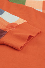 Load image into Gallery viewer, Plus Size Plaid V-Neck Spliced Top