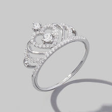Load image into Gallery viewer, Crown Shape Zircon 925 Sterling Silver Ring