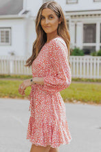 Load image into Gallery viewer, Leopard Round Neck Ruffle Hem Dress