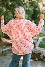Load image into Gallery viewer, Plus Size Printed Dolman Sleeve Top