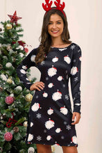 Load image into Gallery viewer, Full Size Christmas Long Sleeve Dress
