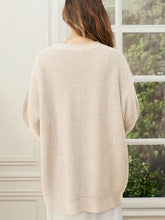 Load image into Gallery viewer, Full Size V-Neck Rib-Knit Cardigan