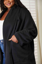 Load image into Gallery viewer, HEYSON Full Size Open Front Cardigan with Scarf Design