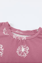 Load image into Gallery viewer, Girls Dandelion Print Round Neck Tee