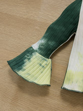 Load image into Gallery viewer, Baby Girl Tie-Dye Ribbed Bell Sleeve Top and Bell Bottoms Set