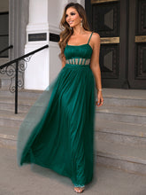 Load image into Gallery viewer, Mesh Spaghetti Strap Maxi Dress