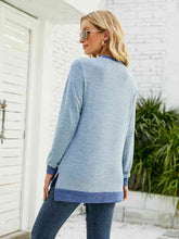 Load image into Gallery viewer, Round Neck Long Sleeve Blouse