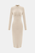 Load image into Gallery viewer, Zip Up Cutout Drawstring Detail Dress