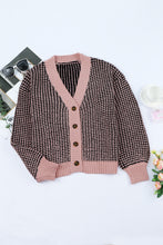 Load image into Gallery viewer, Waffle-Knit Drop Shoulder Button-Down Cardigan