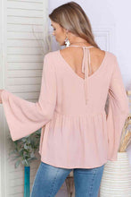 Load image into Gallery viewer, V-Neck Flare Sleeve Blouse