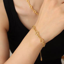 Load image into Gallery viewer, 18K Gold-Plated Titanium Steel Bracelet