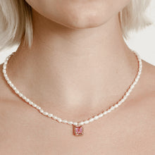 Load image into Gallery viewer, Copper Imitation Pearl Pendant Necklace