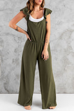 Load image into Gallery viewer, Flutter Sleeve Ribbed Jumpsuit