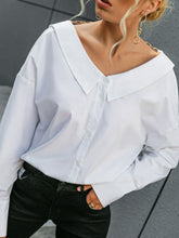 Load image into Gallery viewer, Chelsea Collar Dropped Shoulder Blouse