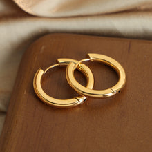 Load image into Gallery viewer, 18K Gold-Plated Huggie Earrings