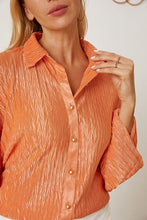 Load image into Gallery viewer, Textured Button Up Long Sleeve Shirt