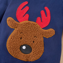 Load image into Gallery viewer, Baby Reindeer Applique Jumpsuit