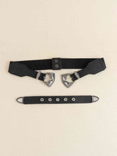 Load image into Gallery viewer, Double Buckle PU Leather Belt