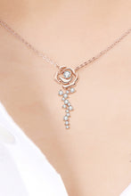 Load image into Gallery viewer, 925 Sterling Silver 18K Rose Gold-Plated Pendant Necklace