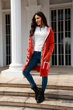 Load image into Gallery viewer, Open Front Long Sleeve Hooded Cardigan