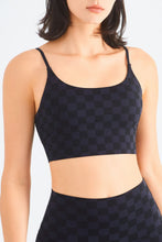 Load image into Gallery viewer, Breathable Checkered Sports Bra