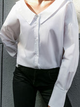 Load image into Gallery viewer, Chelsea Collar Dropped Shoulder Blouse