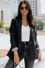 Load image into Gallery viewer, Leopard Lining One-Button Blazer