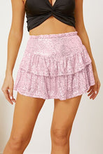 Load image into Gallery viewer, Sequin Layered Mini Skirt