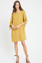 Load image into Gallery viewer, Printed Tie Sleeve Dress