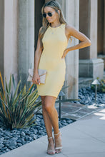 Load image into Gallery viewer, Ribbed Cutout Knit Bodycon Dress