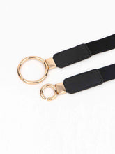 Load image into Gallery viewer, Double Ring Buckle Elastic PU Belt