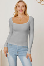 Load image into Gallery viewer, Square Neck Long Sleeve T-Shirt