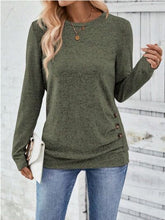 Load image into Gallery viewer, Round Neck Long Sleeve T-Shirt