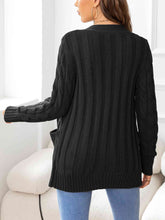 Load image into Gallery viewer, Button Down Cable-Knit Cardigan