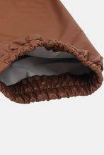 Load image into Gallery viewer, Plus Size Puff Sleeve Spliced Top and Drawstring Waist Joggers Set