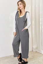 Load image into Gallery viewer, Celeste Full Size Ribbed Tie Shoulder Sleeveless Ankle Overalls