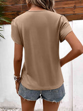 Load image into Gallery viewer, Strappy V-Neck Petal Sleeve Top