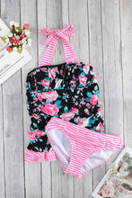 Load image into Gallery viewer, Mixed Print Tie-Back Two-Piece Swimsuit