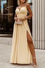 Load image into Gallery viewer, Slit Sweetheart Neck Spaghetti Strap Dress