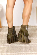 Load image into Gallery viewer, Legend Women's Tassel Wedge Heel Ankle Booties