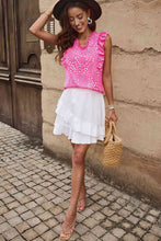 Load image into Gallery viewer, Printed V-Neck Butterfly Sleeve Tank