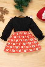 Load image into Gallery viewer, Girls Floral Two-Tone Dress