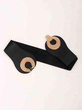 Load image into Gallery viewer, Alloy Buckle Elastic PU Belt