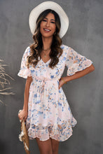 Load image into Gallery viewer, Floral Ruffled Hem Mini Dress