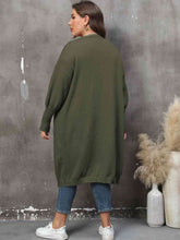 Load image into Gallery viewer, Plus Size Long Sleeve Pocketed Cardigan
