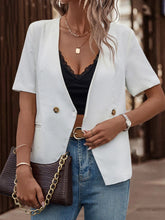 Load image into Gallery viewer, Two-Button Short Sleeve Pocket Blazer