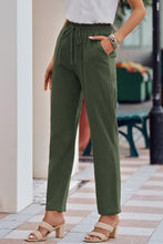 Load image into Gallery viewer, Drawstring Elastic Waist Pants with Pockets