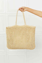 Load image into Gallery viewer, Fame Off The Coast Straw Tote Bag